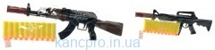 Автомат B3-4 (144шт) 28см, мягкие пули присоски 10шт, 2вида, в кульке,33-13-3см