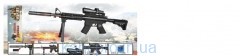 Автомат арт. M4-3 (60шт/2) батар.,приціл,лазер, кульки-гель, пакет 58*24,5*7см