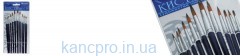 Набор кистей нейлон 7452  12шт кругл.