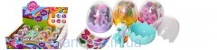 Фигурка 2205B (432шт) LP, лошадка4,5см-брелок9см, в яйце 9,5см,12шт в дисплее, 24,5-18,5-6,5см