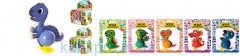Заводная игрушка 2016A-B (288шт) животное11см,в слюде, 2вида, 12шт(6цветов) в дисплее, 25-18-19см,