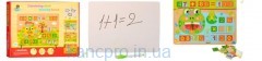 Деревянная игрушка Набор первоклассника MD 1261 (60шт) часы,рамка-вклад(цифры), в кор-ке, 31-24-3см