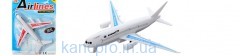 Самолет DYB168-269 (240шт) 18,5см, 2цвета, на листе,18,5-25,5-3см