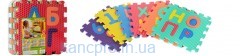 Коврик Мозаика M 2609 (10шт) EVA,алфавит(укр)и цифр,10дет(10мм,31,5-31,5см),массажный,6текстур,пазл,