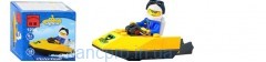 Конструктор BRICK 1209 (360шт) скутер, фигурка, 19 дет, в кор-ке, 7-7-4,5см