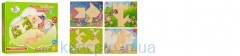 Деревянная игрушка Пазлы MD 0946 (48шт) картинки 4шт, геометрич. фигуры, в кор-ке, 31-22-4см