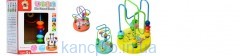Деревянная игрушка Лабиринт MD 0060 (120шт) на проволоке, 12см, 4 вида, в кор-ке, 9,5-13-9,5см