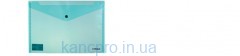Папка-конверт A4 на кнопке, прозр.,180мкн  PР, цв. зелен  03500, SOZ