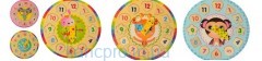 Деревянная игрушка Часы MD 1251 (100шт) 27см, рамка-вкладыш,5видов, в кульке, 27-27-1см