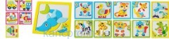 Деревянная игрушка Пазлы MD 0913 (200шт) животные,транспорт,магнитн,микс вид,в кульке,14,5-14,5см