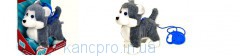 Мягкая игрушка Кращий друг PL8201 (12шт) Хаски на поводке, лает, ходит, виляет хвостом,в коробке 22*