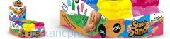 Песок кинетический "STRETCH Sand"мегарастяжка 500гр в банке Danko Toys (STS-05)