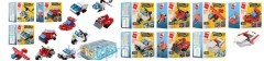 Конструктор Qman 2104 (400шт) 3в1, транспорт,от 30дет,в кор-ке,10шт(10вид)в дисплее, 15,5-7,5-24,5см