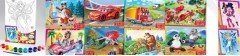 Набор для творчества Расскраска на Холсте 21*31-10 видов Danko Toys (РХ-06)