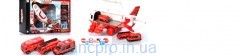 Набор с транспортом 660-A239/7668 (12шт) пожарн, самолет-гараж31см,машинки7см, зв,св,бат,в кор,46-31