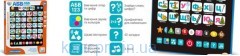 Планшет SK 0019 (50шт) обуч, загадки, цифры, стихи, муз,зв(укр), на бат-ке, в кор-ке,19,5-25-2см