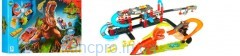 Трек 8899-93/7012 (8шт) машинки 2шт, динозавр-звук(англ),на бат-ке(табл), в кор-ке, 75-39-8,5см