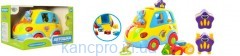 Интерактивная игрушка JT 9198 (18шт) "Автошка",21см,логика,муз(рус),свет,сортер,на бат-ке,в кор-ке,