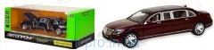 Машина метал 7686 (12шт/2) "АВТОПРОМ"1:24 Mercedes benz maybach , 2 цвета, батар,свет,звук,двери отк