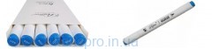 Скетч-маркер двухсторонний Marco Raffine 7800-6CB/227В Indian blue (уп 6)