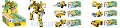 Конструктор Qman 1417 (144шт) стройтехника, от70дет, 6шт(6видов) в дисплее, 22,5-10-28,5см
