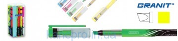 Текст-маркер флуор. "FREE INK" Granit 280 желтый