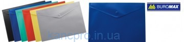 Папка-конверт A4 на кнопке плотный/ синий BM3925-02