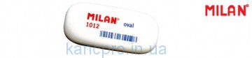 Ластик Milan 1012 OVAL(В-8В) 62х28х12,5мм; сер-Miga de pan (синт. резина); овал.