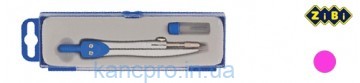 Циркуль BASIS в футляре + грифель, розовый ZB.5302BS-10