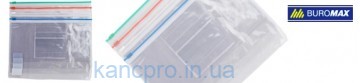 Папка-конверт А5 на цветной молнии прозр./красная BM3947-05