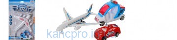 Аэропорт 2615A-B (96шт) самолет, транспорт, инер-я, 2вида, на листе, 19,5-31-4см