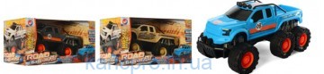 Джип 689-B199 (16шт) инер-й, 1:14, 34см, 6 колес, 2вида, микс цветов, в кор-ке, 40,5-21-20см