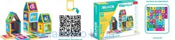 Конструктор магніт.  IBLOCK арт. PL-921-241 (18шт) 78дет.,короб. 36,5 * 27 * 6см