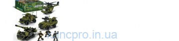 Конструктор IBLOCK арт. PL-921-429 (48ш) 6 диспл. по 8шт Армія, 203-234дет., 4вида,р-р уп-ки 25,5*5*