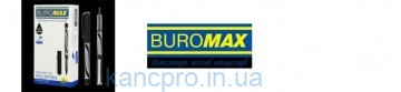 Ручка ролер 0.7 мм, черний  BUROMAX BM.8321-02