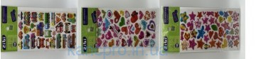 Наклейка 3D МИКС (5 видов) 23 см, KIDS Line ZI-BI 63382-85-91-92-93
