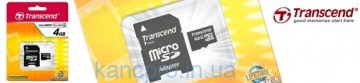 MicroSDHC  4Gb Team (class 4) с адаптором
