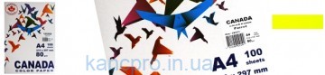 Бумага цветная  А4, 80г/м2, INTENSIV, желтый, 50л.BM.2721350-08