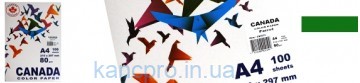 Бумага цветная  А4, 80г/м2, INTENSIV, зелений, 50л.BM.2721350-04