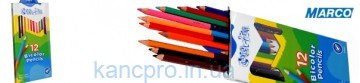 Карандаши цветные  12цв*2 ДВУХСТОРОН.(аналог 4110) Marco "Colorite" №1110-12СВ