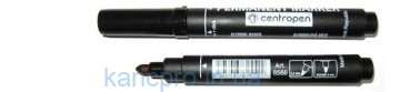 Маркер CENTROPEN толст. круглый черный (8566)