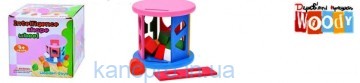 Деревянная игрушка Сортер MD 0348 (100шт) в кор-ке, 12,5-12,5-12см