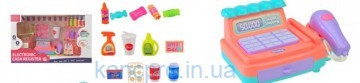 Кассовый аппарат LS820A19-1 (24шт) калькул,микроф,св,зв,корзинка,продукты,бат,в кор,38,5-19-16см