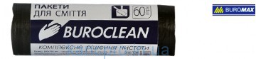 Пакеты для мусора 60л/40шт, черные BuroClean  10200035