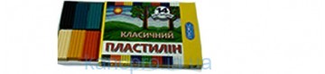 Пластилин "ЛюксКолор" КЛАССИЧЕСКИЙ 14цв/250гр.  ПО-47183