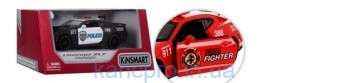 Машинка KT 5399 WPR (24шт) металл, инер-я,12см, откр,двери, 2вида(полиция,пожарн), в кор,16-8-7,5см