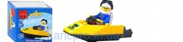 Конструктор BRICK 1209 (360шт) скутер, фигурка, 19 дет, в кор-ке, 7-7-4,5см