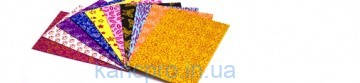 ФОАМИРАН  № 31138/8135-1  2мм / 10 листов 20*30cm  УЗОРЫ (глиттер)