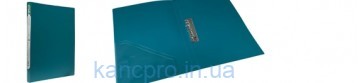 Папка  А4 с боковым прижимом+карман,ЗЕЛЕНЫЙ, 4-221, 4Office