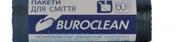 Пакеты для мусора 60л/20шт, черные BuroClean  10200031